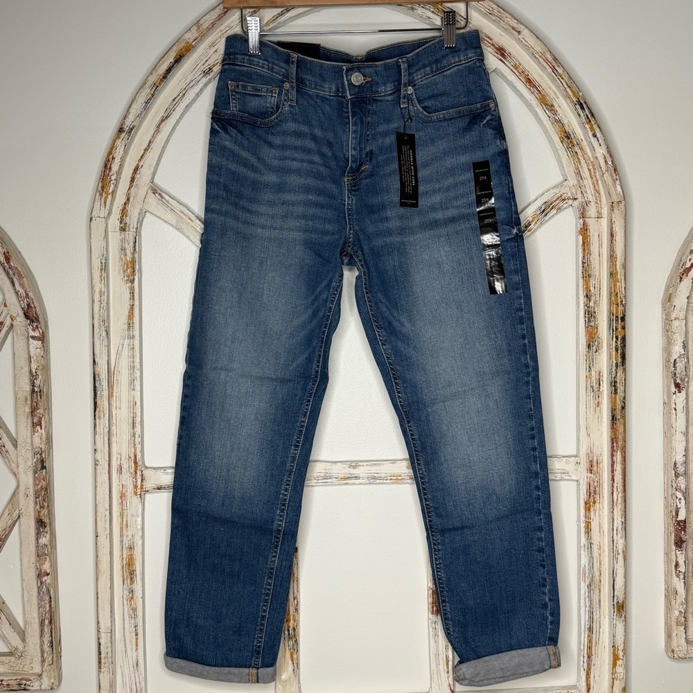 Banana Republic Girlfriend Relaxed Fit Blue Jeans